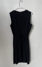 Load image into Gallery viewer, Kasper Womens Black Sleeveless Back Zip V-Neck Sheath Dress No Size
