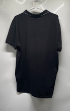 Load image into Gallery viewer, Armani Exchange Mens Black Quarter-Zip White Logo Printed Polo Shirt Size XL
