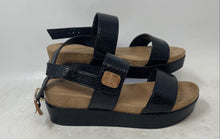 Load image into Gallery viewer, Giani Bernini Womens Elloise Black Leather Platform Slingback Sandals Size 7M
