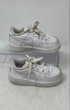 Load image into Gallery viewer, Nike Kids Air Force 1 White Leather Low Top Lace-Up Sneakers Shoes Size 7C
