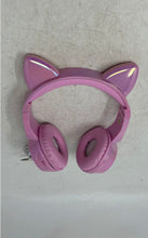 Load image into Gallery viewer, Pink Cat Ear Design Long Wired Over Ear Headphone Not Tested
