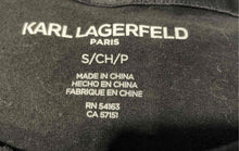 Load image into Gallery viewer, Karl Lagerfeld Paris Womens Black Short Sleeve Crew Neck Graphic T-Shirt Size S
