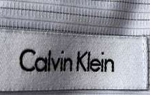 Load image into Gallery viewer, Calvin Klein Mens White Printed Long Sleeve Dress Shirt Size 34/35
