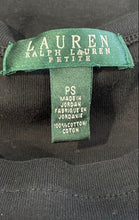 Load image into Gallery viewer, Lauren Ralph Lauren Womens Black Short Sleeve Boat Neck Blouse Top Size PS
