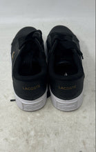 Load image into Gallery viewer, Lacoste Womens Ziane Platform Black Low Top Lace-Up Sneaker Shoes Size 6.5
