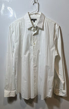 Load image into Gallery viewer, Express Mens White 1MX Long Sleeve Collared Modern Fit Stretch Dress Shirt Sz L
