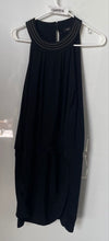 Load image into Gallery viewer, White House Black Market Womens Black Sleeveless Halter Neck Sheath Dress Size M
