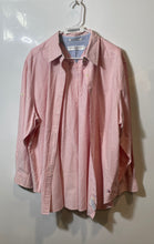 Load image into Gallery viewer, Tommy Hilfiger Womens Pink Striped Cotton Long Sleeve Button-Up Shirt Size 2X
