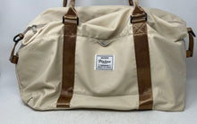 Load image into Gallery viewer, Camill BJLFS Floless Unisex Beige Brown Double Handle Zipper Travel Duffle Bag
