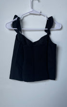 Load image into Gallery viewer, Banana Republic Womens Black Sleeveless V-Neck Regular Fit Cropped Top Size S
