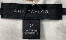 Load image into Gallery viewer, Ann Taylor Womens Brown Regular Fit Flat Front Straight Leg Chino Pants Size 2P
