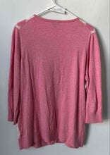 Load image into Gallery viewer, Talbots Womens Pink Argyle 3/4 Sleeve Button Front Cardigan Sweater Size 1X
