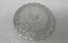 Load image into Gallery viewer, Frosted Clear Crystal Pressed Glass Tobacciana Collectible Ashtray
