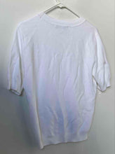 Load image into Gallery viewer, Loft Womens White Short Sleeve Round Neck Knitted Pullover Blouse Top Size M
