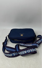 Load image into Gallery viewer, US Polo Assn. Womens Blue Adjustable Strap Top Zipper Crossbody Bag
