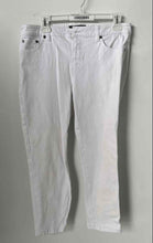 Load image into Gallery viewer, Lauren Ralph Lauren Womens White Denim Dark Wash Pockets Skinny Leg Jeans Sz 10
