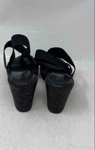 Load image into Gallery viewer, Italian Shoemakers Womens Success Black Wedge Heels Slingback Sandals Size 9.5
