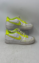 Load image into Gallery viewer, Nike Kids Air Force 1 Low LV8 DV1680-100 White Neon Green Sneakers Shoes Size 7Y
