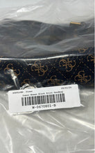 Load image into Gallery viewer, Guess Womens Alexie Black Signature Print Inner Pocket Top Zip Shoulder Handbag

