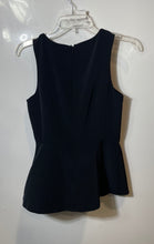 Load image into Gallery viewer, Banana Republic Womens Black Regular Fit Sleeveless Peplum Blouse Top Size 6
