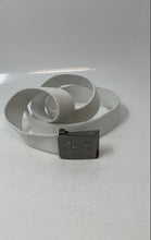 Load image into Gallery viewer, Under Armour White Embossed Logo Buckle Adjustable Webbing Golf Belt
