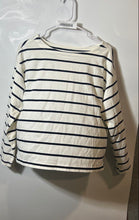 Load image into Gallery viewer, Old Navy Womens Blue White Striped Long Sleeve Pullover Blouse Top Size M

