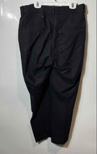 Load image into Gallery viewer, H&amp;M Womens Black Flat Front Slash Pockets Straight Leg Dress Pants Size 12
