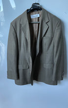 Load image into Gallery viewer, Haggar Mens Brown Long Sleeve Pockets Notch Lapel Two-Button Blazer Size 46
