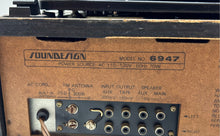 Load image into Gallery viewer, Vintage Soundesign Model 6947 Gray Black Receiver 8 Track Not Tested
