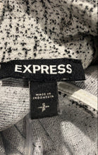 Load image into Gallery viewer, Express Womens White Black Sleeveless Back-Zip Mock Neck Blouse Top Size S
