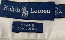 Load image into Gallery viewer, Ralph Lauren Mens Blake Beige Cotton Long Sleeve Button-Up Shirt Size Large
