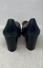 Load image into Gallery viewer, Antonio Melani Womens Black Leather Square Toe Slip-On Pump Heels Size 7 M
