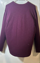 Load image into Gallery viewer, Banana Republic Mens Wine Heather Cotton Long Sleeve Crew Neck T-Shirt Size L
