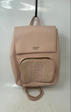 Load image into Gallery viewer, Guess Womens Pink Leather Studded Inner Pocket Adjustable Strap Backpack
