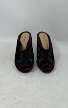 Load image into Gallery viewer, Michael Kors Womens Burgundy Crystal Embellished Stiletto Mule Heels Size 5.5M
