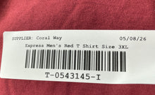 Load image into Gallery viewer, Express Mens Red Cotton Short Sleeve Crew Neck Pullover T-Shirt Size 3XL
