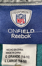 Load image into Gallery viewer, Reebok Boys Green Miami Dolphins Joey Porter #55 Football Jersey Size Large
