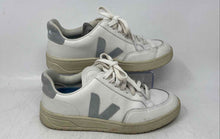 Load image into Gallery viewer, Veja Womens V-12 White Gray Leather Low Top Lace-Up Sneaker Shoes Size 7
