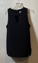 Load image into Gallery viewer, Michael Kors Womens Black Sleeveless Round Neck Keyhole Blouse Top Size M
