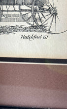 Load image into Gallery viewer, Signed Artwork Framed Pencil Illustration Trio Douglas Ratchford Framed Print
