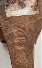 Load image into Gallery viewer, Authentic Tory Burch Womens Brown Perforated Leather Wedge Heel Booties 10M Worn
