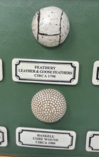 Load image into Gallery viewer, VTG The Development Of The Golf Ball Framed 3D Historic Wall Plaque 1500-1900
