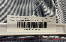 Load image into Gallery viewer, Tommy Hilfiger Womens Blue White Straight Leg Chino Pants Size 4
