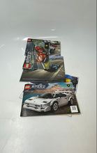 Load image into Gallery viewer, Lot Of 5 Pcs Lego Speed Champions Mixed Race Car Instruction Manuals Booklets
