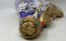 Load image into Gallery viewer, Antique Rapunzel Long Blonde Hair And Blue Eyes Decorative Porcelain Doll
