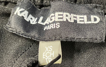 Load image into Gallery viewer, Karl Lagerfeld Womens Black Drawstring Pockets Tapered Leg Sweatpants Size XS
