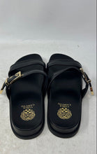 Load image into Gallery viewer, Vince Camuto Womens Noryna Black Leather Open Toe Slip-On Slide Sandals Size 8M
