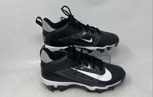 Load image into Gallery viewer, Nike Kids Alpha Menace 4 Shark Black White Gray Football Cleats Size 5.5Y
