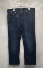 Load image into Gallery viewer, True Religion Mens Blue Dark Wash Regular Fit Straight-Leg Jeans Size 34
