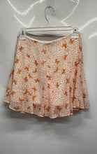 Load image into Gallery viewer, Forever 21 Womens Orange Butterfly Print Side Zip Mini Skirt Size S
